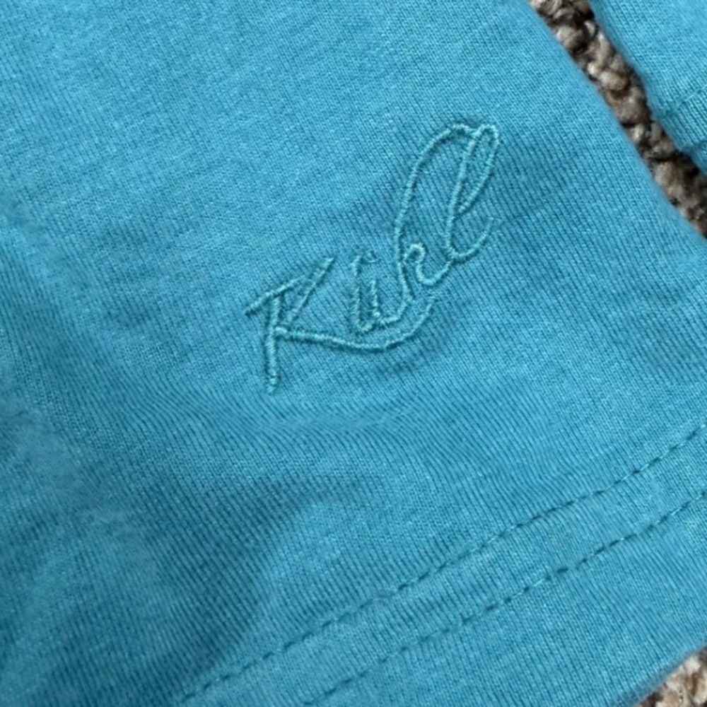 Kuhl Kember Organic Peached Cotton Jacket Teal Blue Full Zip Lightweight Women M - Picture 8 of 12
